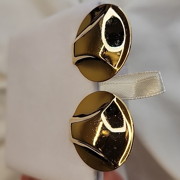 Vintage Gold tone Earrings CLIP-ON Costume Statement Jewelry ✨️ - Picture 8 of 14